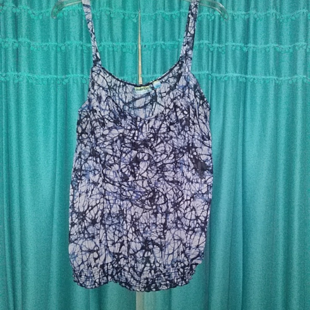 Batik frilly tank